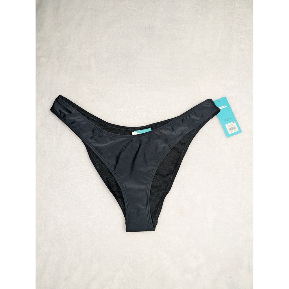 Sports Illustrated Black Scoop Hipster Bikini Bottom Swimwear‎ 806787 XL NEW